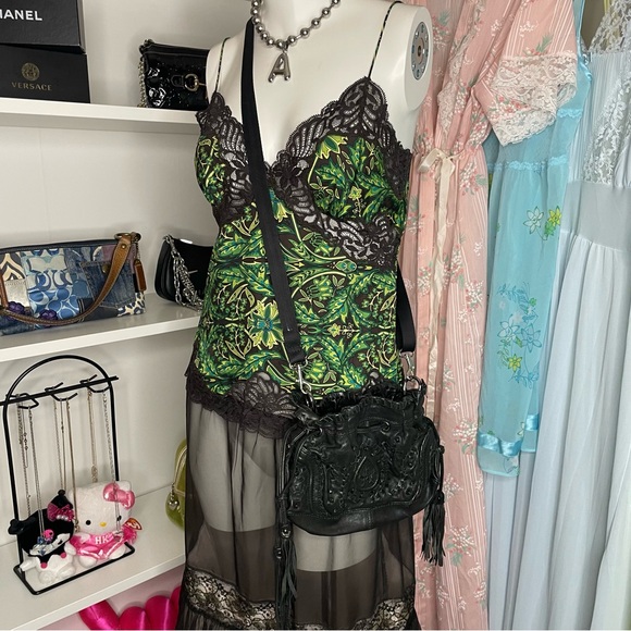 Junior Drake Handbags - Y2K Boho Leather Bucket Bag